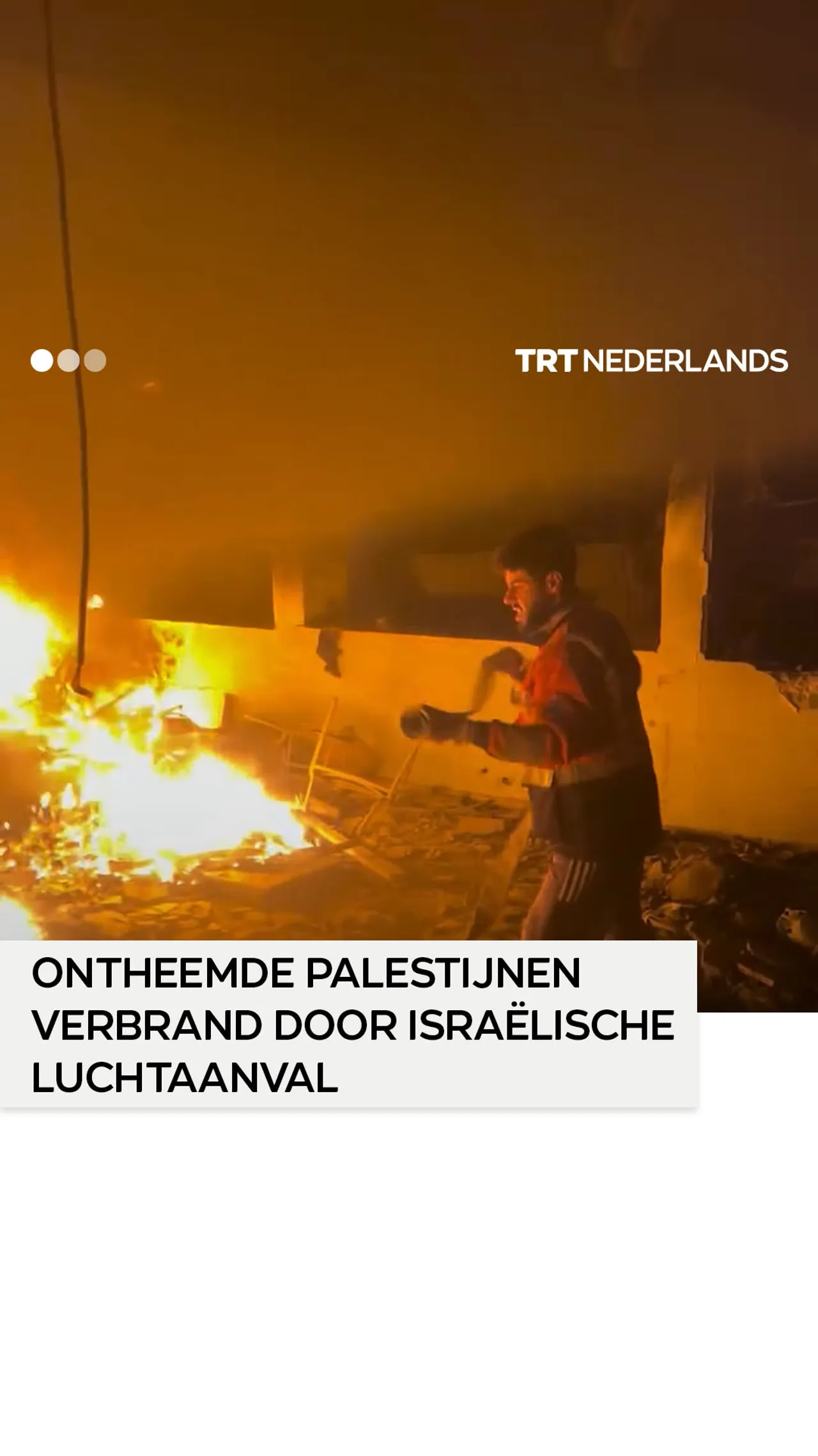 Palestijnen levend verbrand door Israëlisch bombardement op school in Gaza